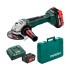Акумулаторен ъглошлайф Metabo W 18 LTX 125, 2X4.0Ah